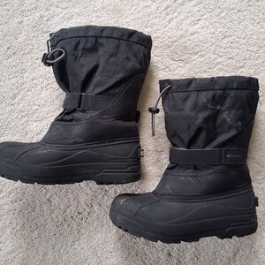 Columbia Kids Black Snow Boots